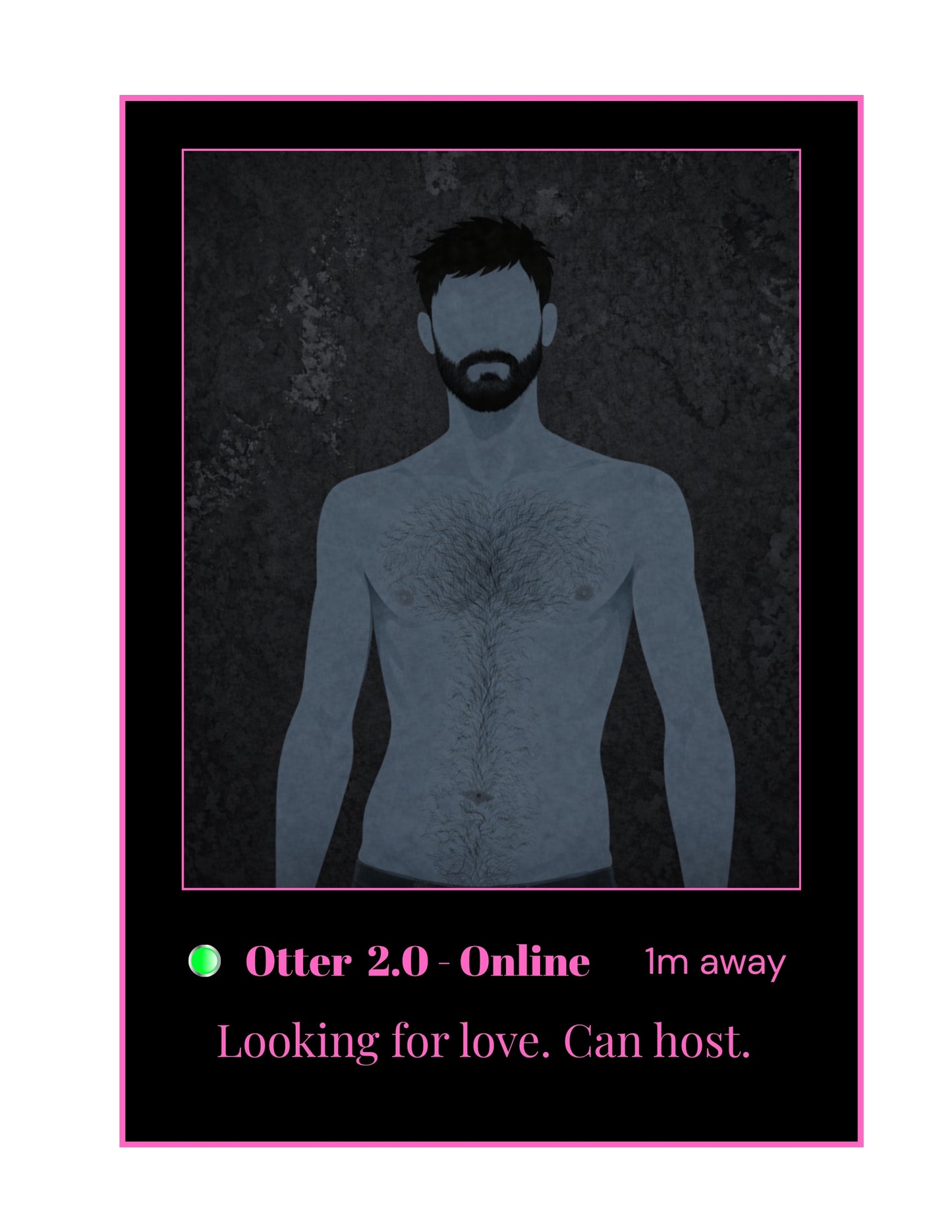 Otter 2.0 Embroidered Hoodie Vanaltine's Day Edition - Dating App Style - Looking for Love. Can Host.